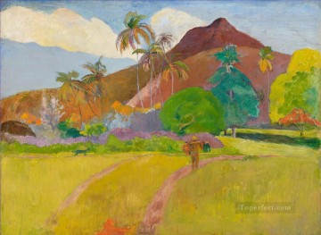 ポール・ゴーギャン Painting - タヒチの風景 ポスト印象派 原始主義 ポール・ゴーギャン